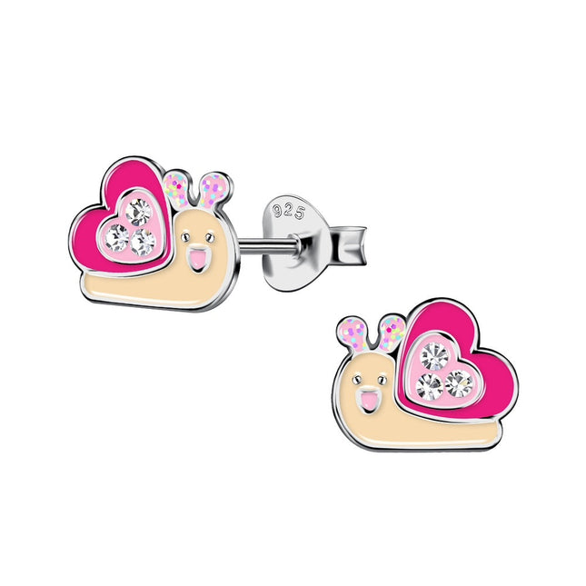 Sterling Silver Snail Ear Studs
